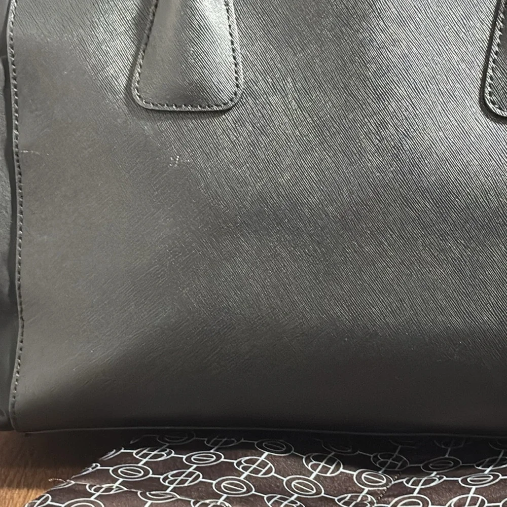 Henri Bendel Black Diaper Bag Tote w Changing Mat Large Travel Baby Bag